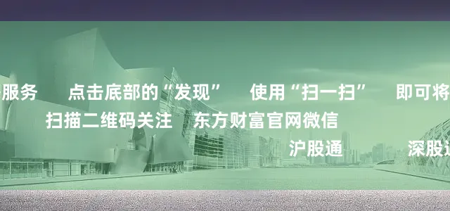专业实盘策略服务      点击底部的“发现”     使用“扫一扫”     即可将网页分享至朋友圈                            扫描二维码关注    东方财富官网微信                                                                        沪股通             深股通